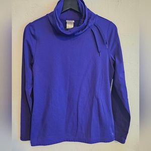 DANSKIN Long sleeve purple Active cowl sweater. Size Medium